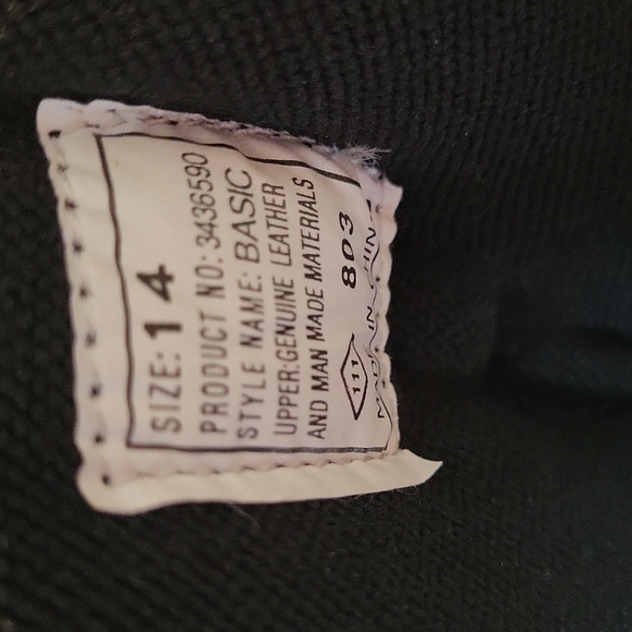 Size 14 Tred Safe, black leather men's shoes - Picture 4 of 5